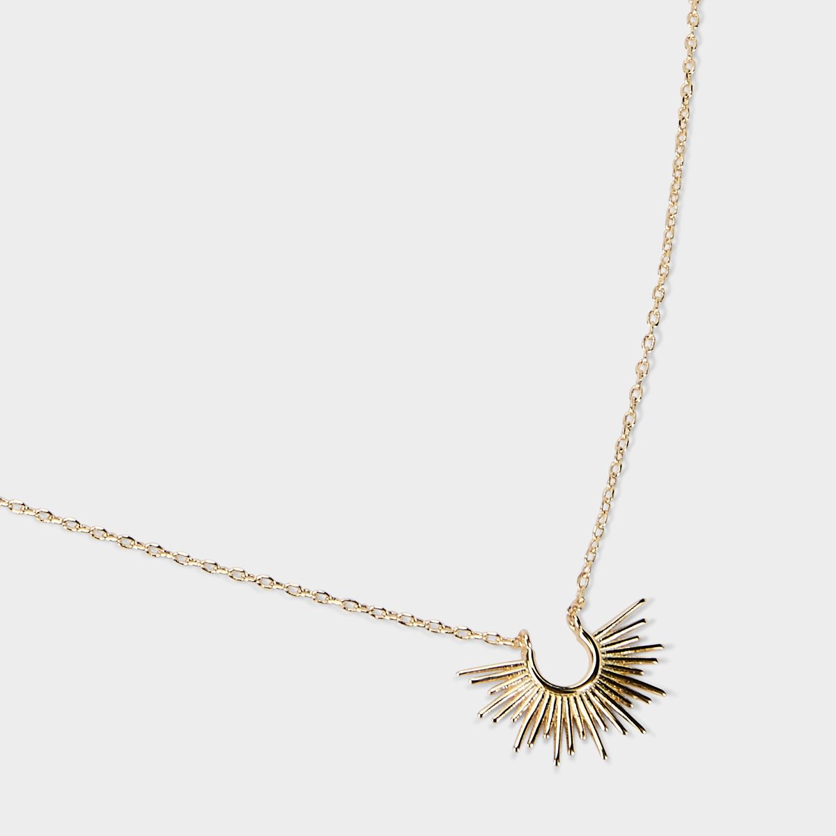 Collier coucher de soleil plaqué or