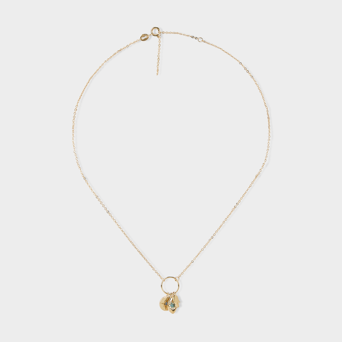 Collier croyances sur chaîne plaqué or