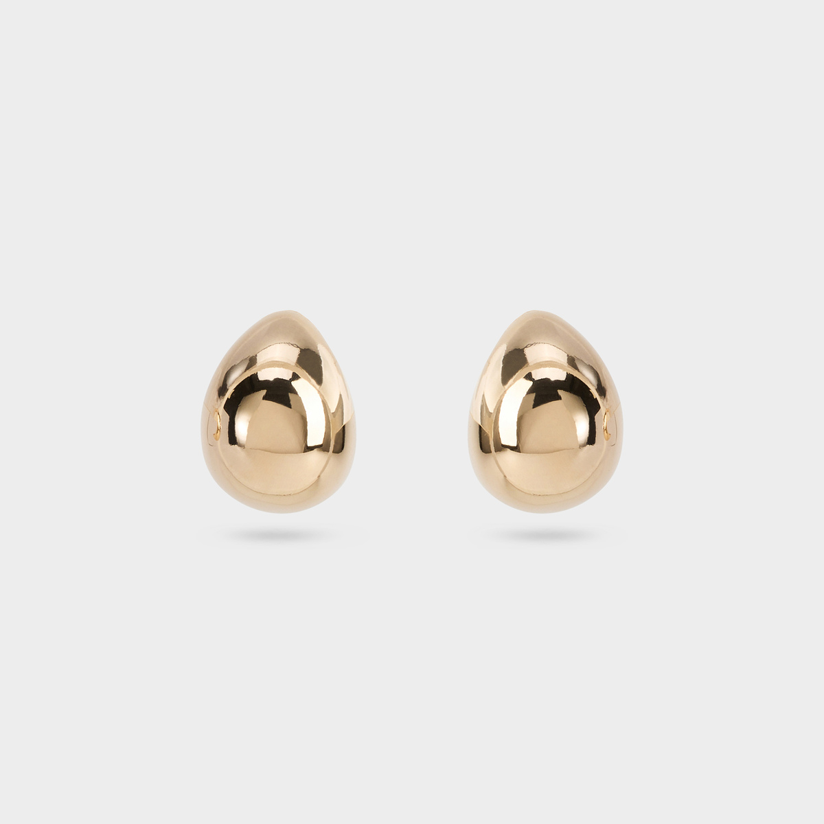 Boucles d'oreilles gouttes lisses plaqué or