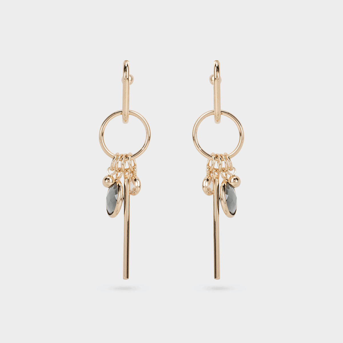 Boucles d'oreilles Longue chance plaqué or
