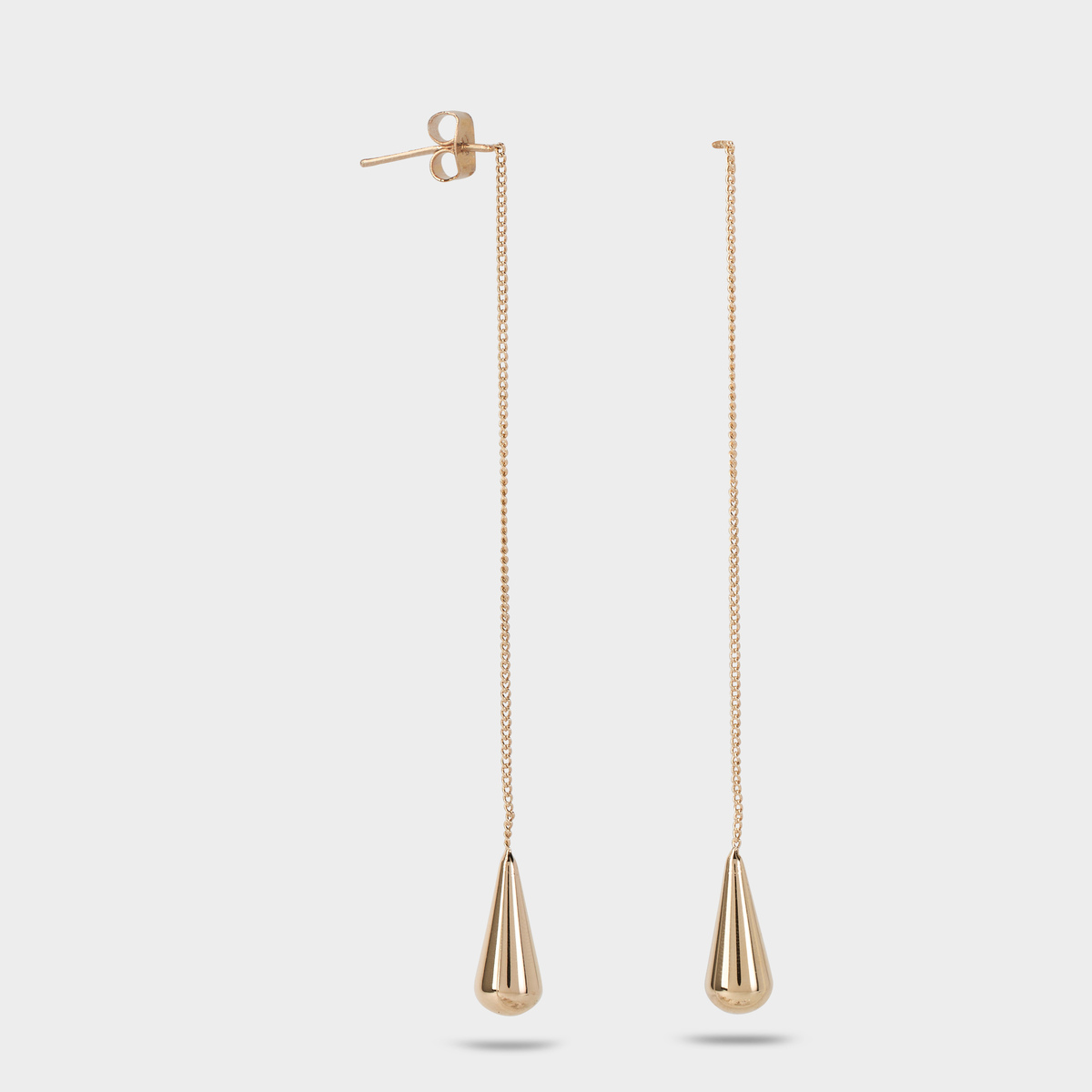 Boucles d'oreilles pendantes clochettes plaqué or