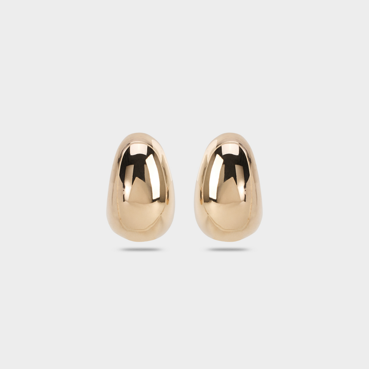 Boucles d'oreilles courbe plaqué or