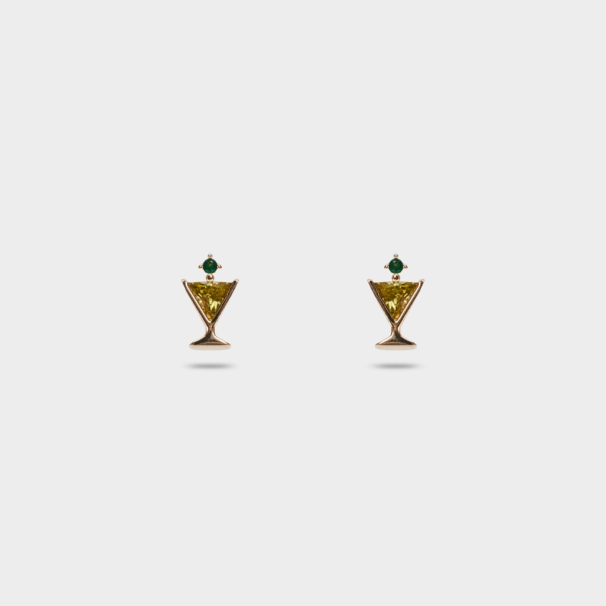 Boucles d'oreilles cocktail pavés plaqué or