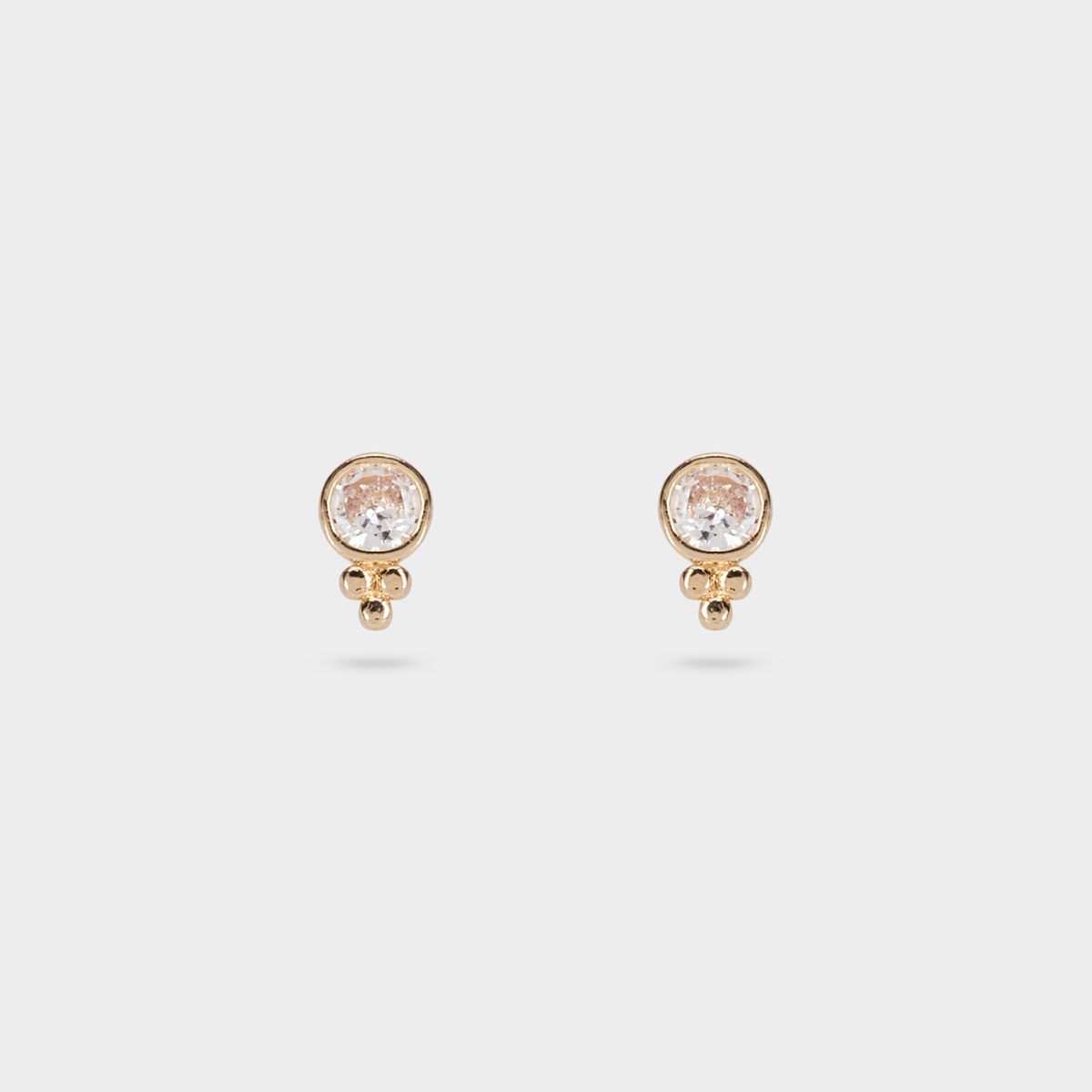 Boucles d'oreilles Purity plaqué or
