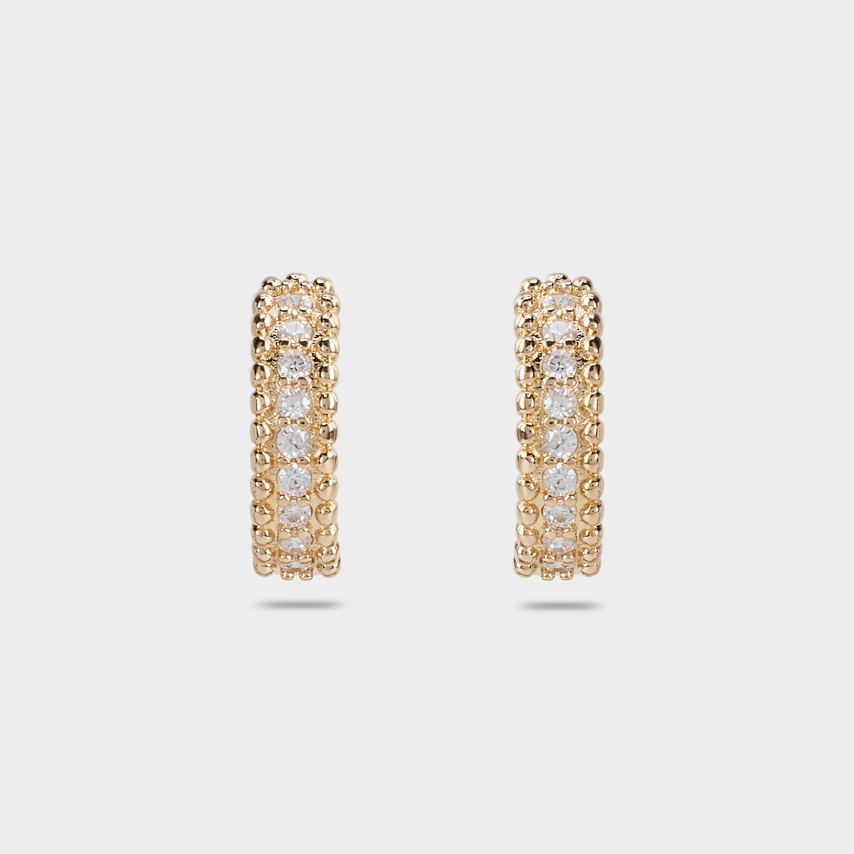 Boucles d'oreilles créoles Grand soir plaqué or