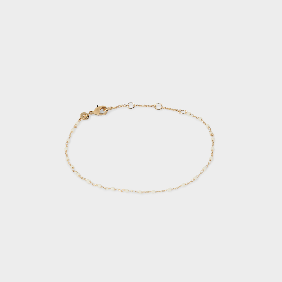 Bracelet Mahos plaqué or blanc