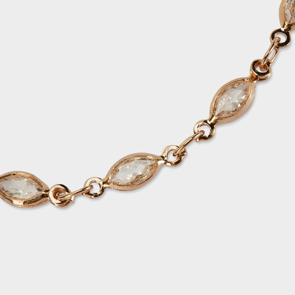 Bracelet cascade de zircons plaqué or