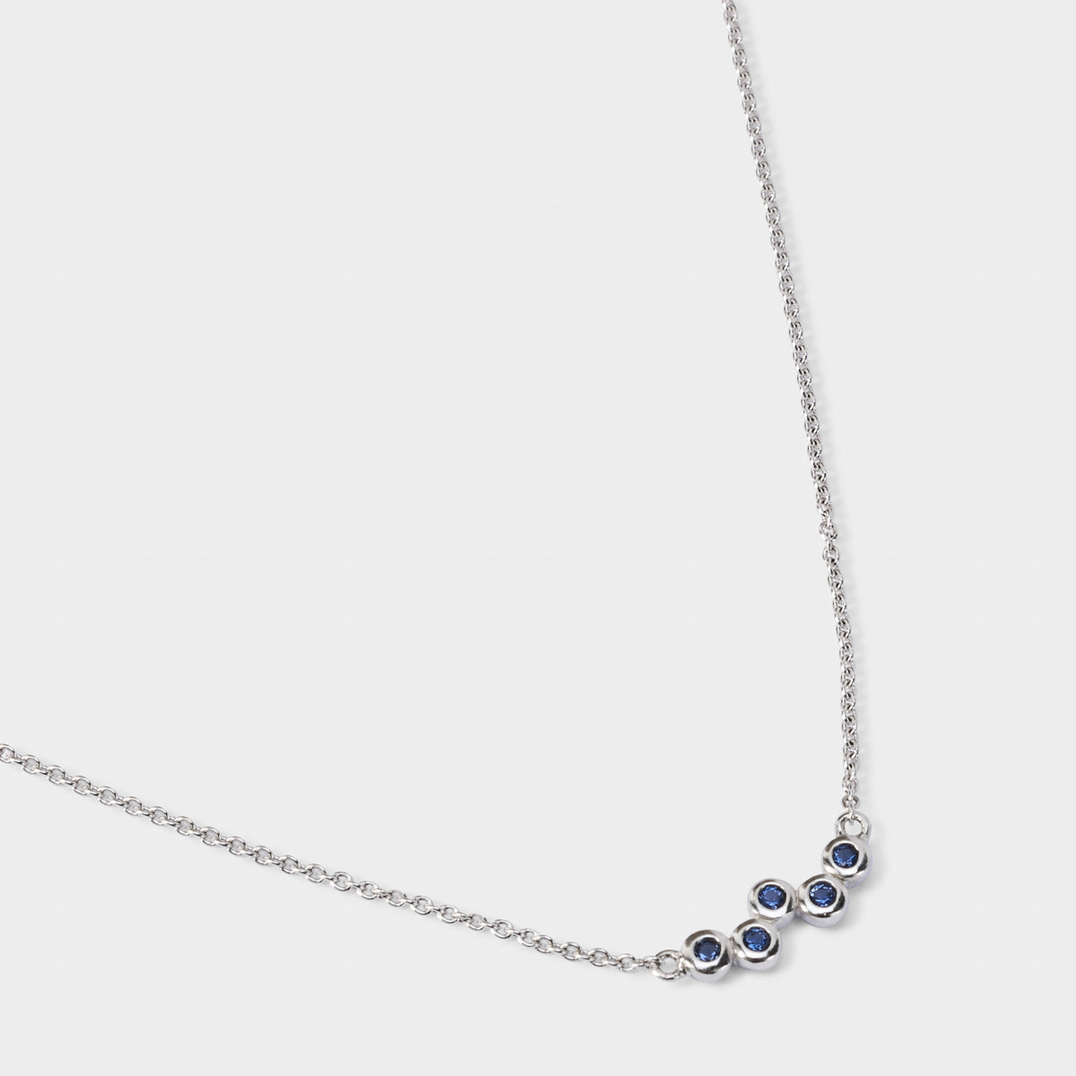 Collier Virevolte bleu et argent