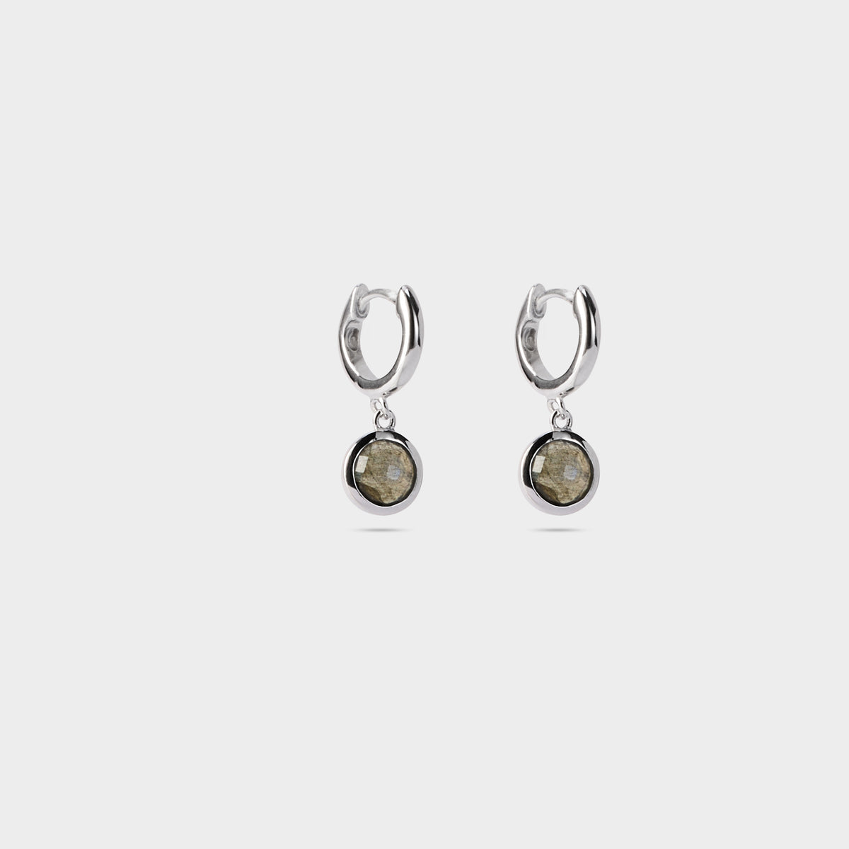 Boucles d'oreilles mini créoles Bubble argent