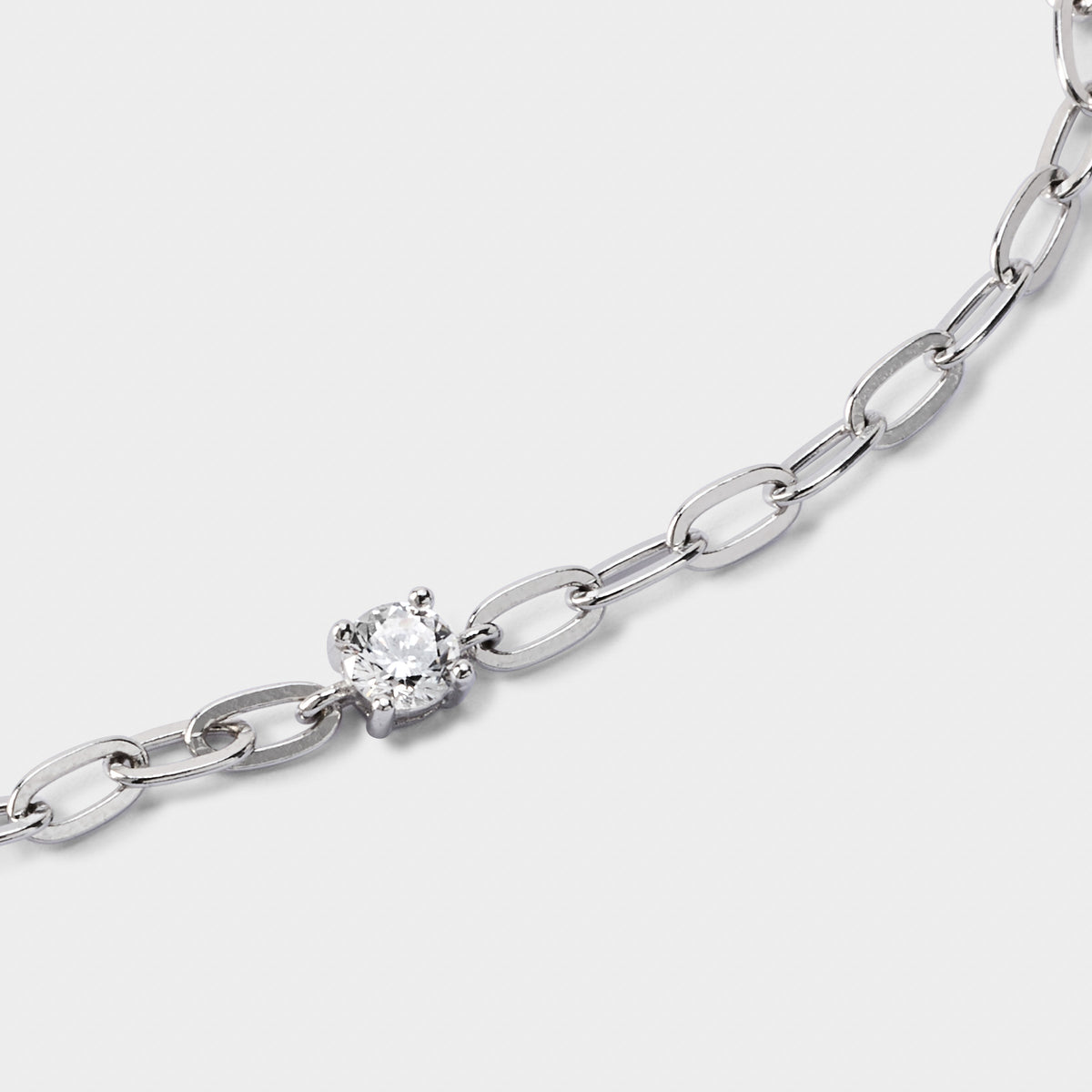 Bracelet Eclat sur chaîne argent