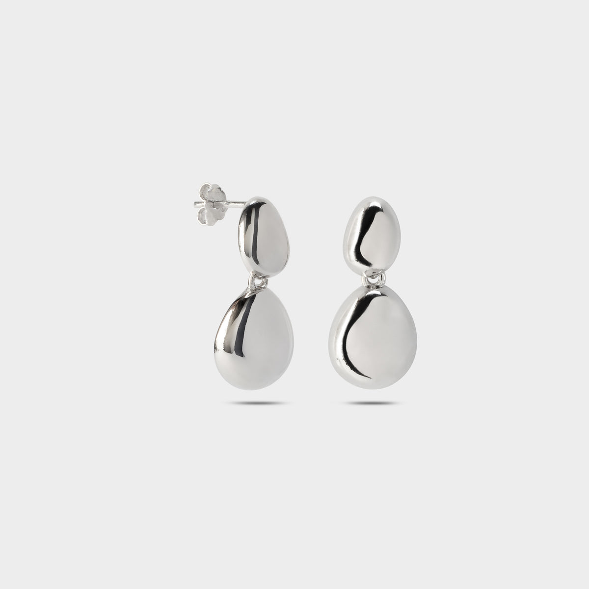 Boucles d'oreilles Reflet argent