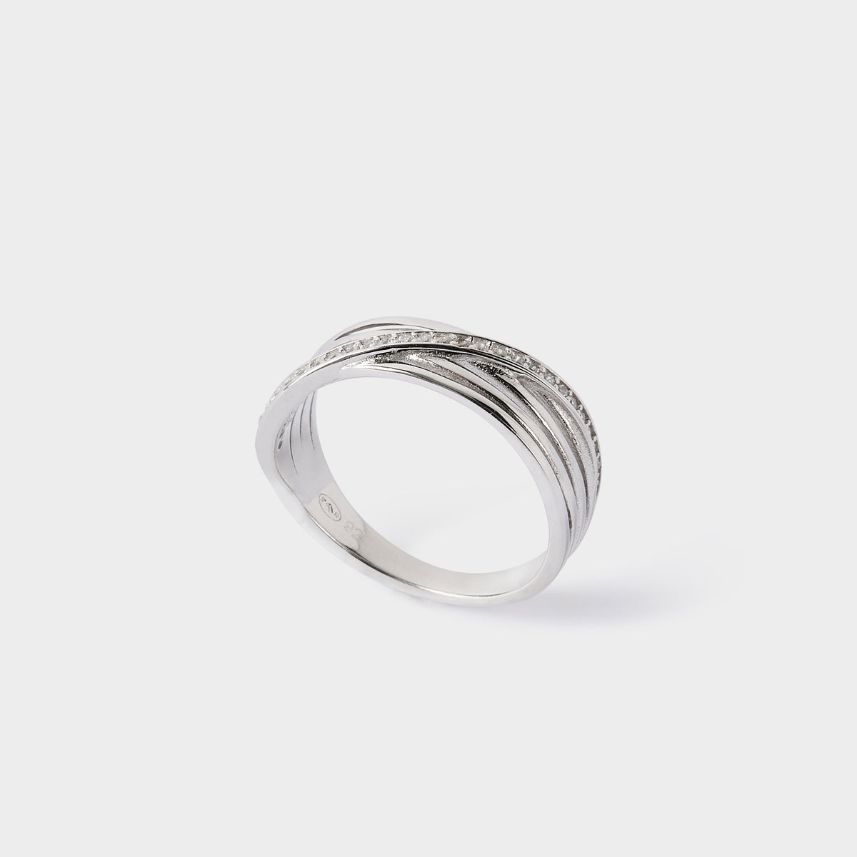 Bague Oblique argent