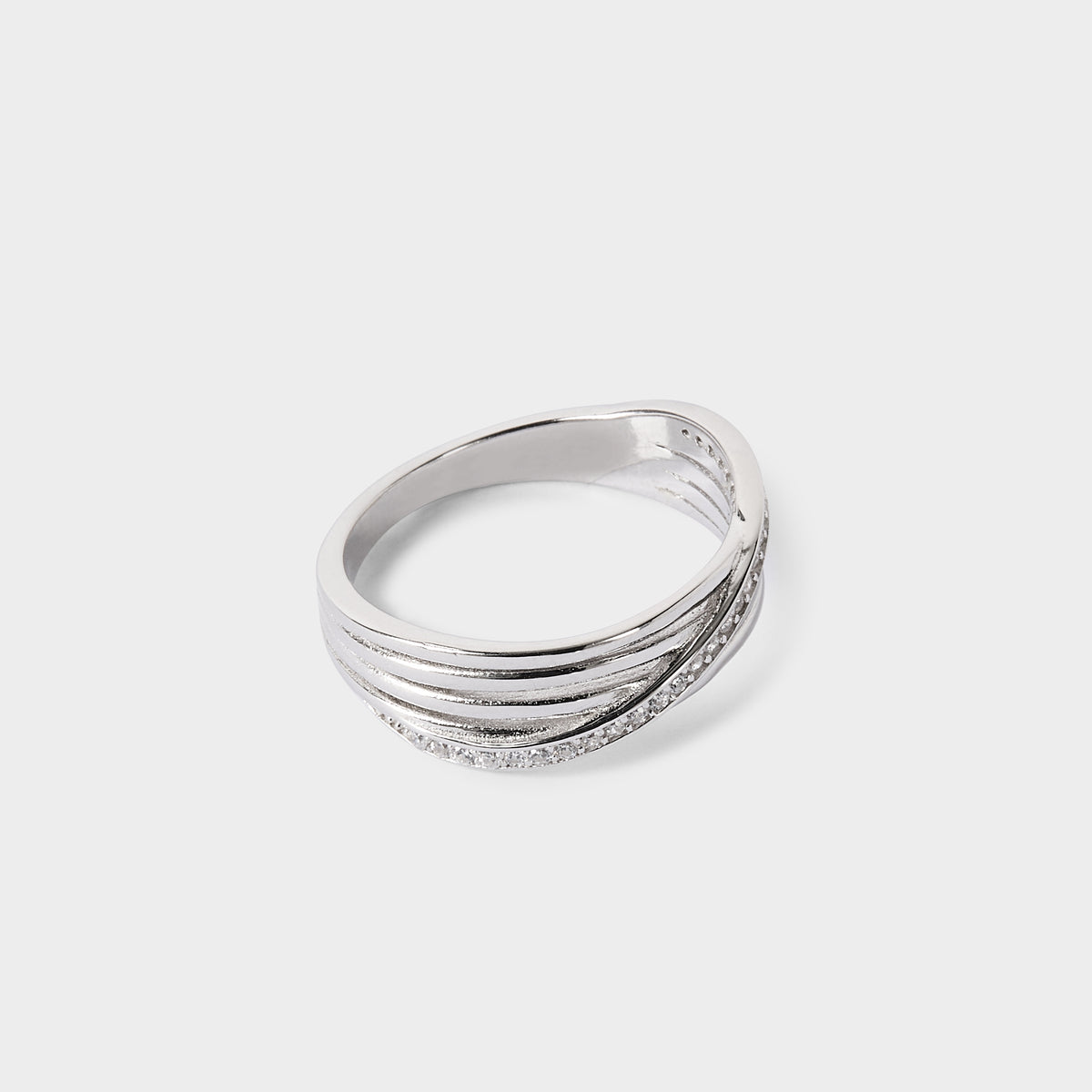 Bague Oblique argent