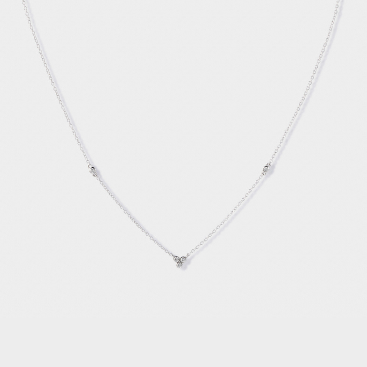Collier parsemé de Purity argent