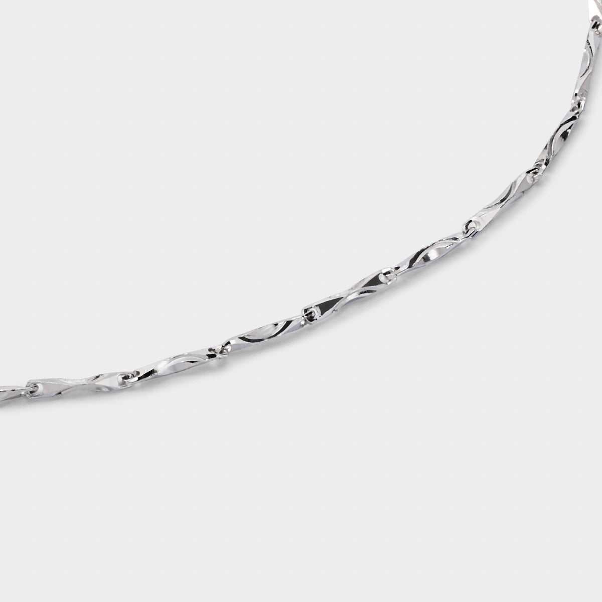 Bracelet chaîne Twist argent
