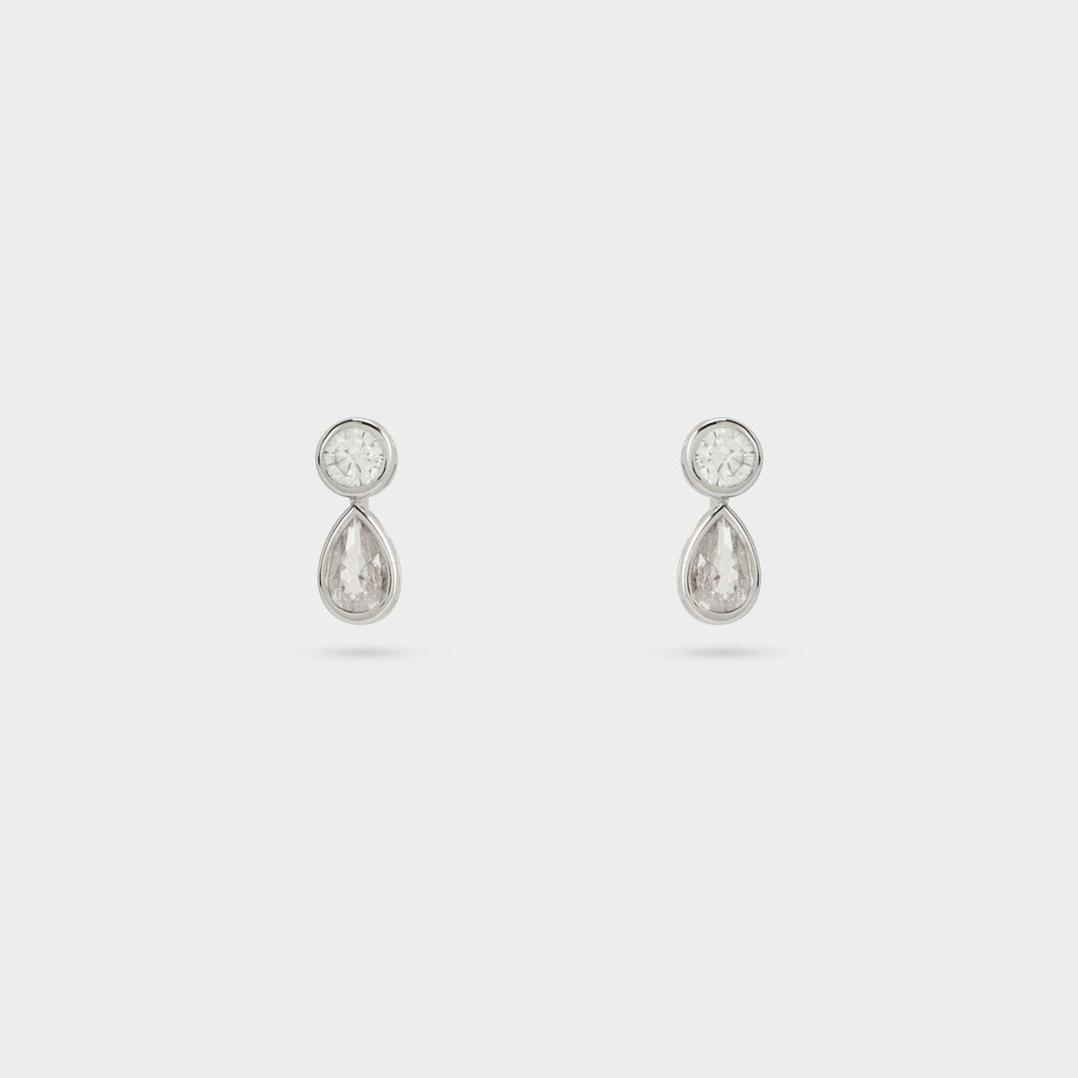 Boucles d'oreilles purity Goutte argent