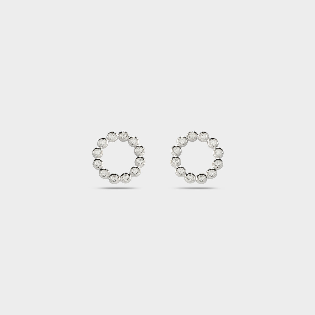 Boucles d'oreilles couronne de purity argent