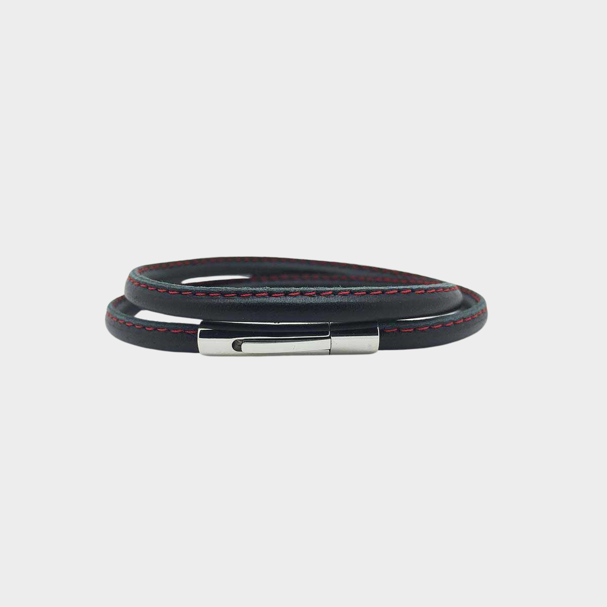 Bracelet le Chic Couture noir et rouge pour homme