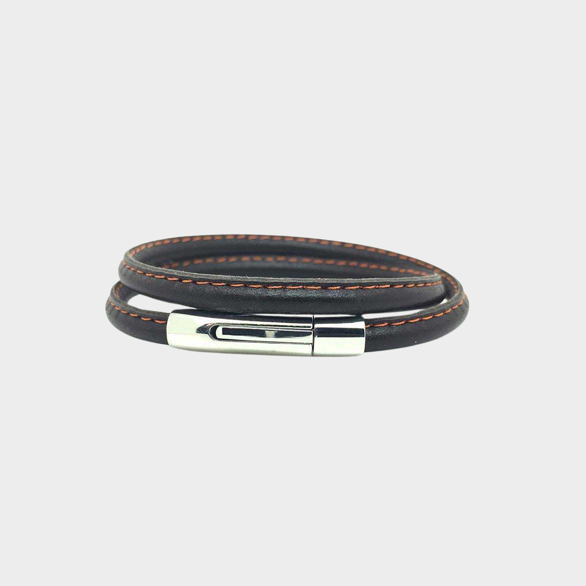 Bracelet le Chic Couture marron et orange pour homme
