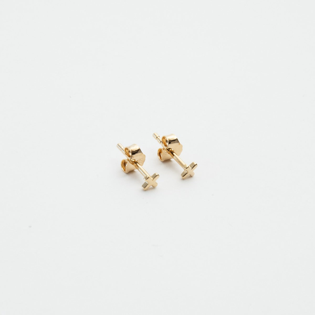 Boucles d'oreilles "X" plaqué or