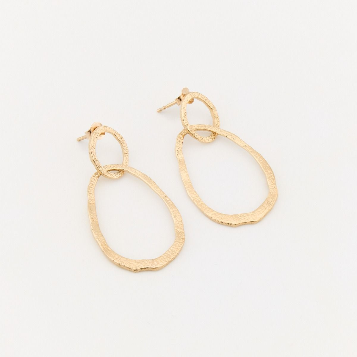 Boucles d'oreilles Carnac plaqué or