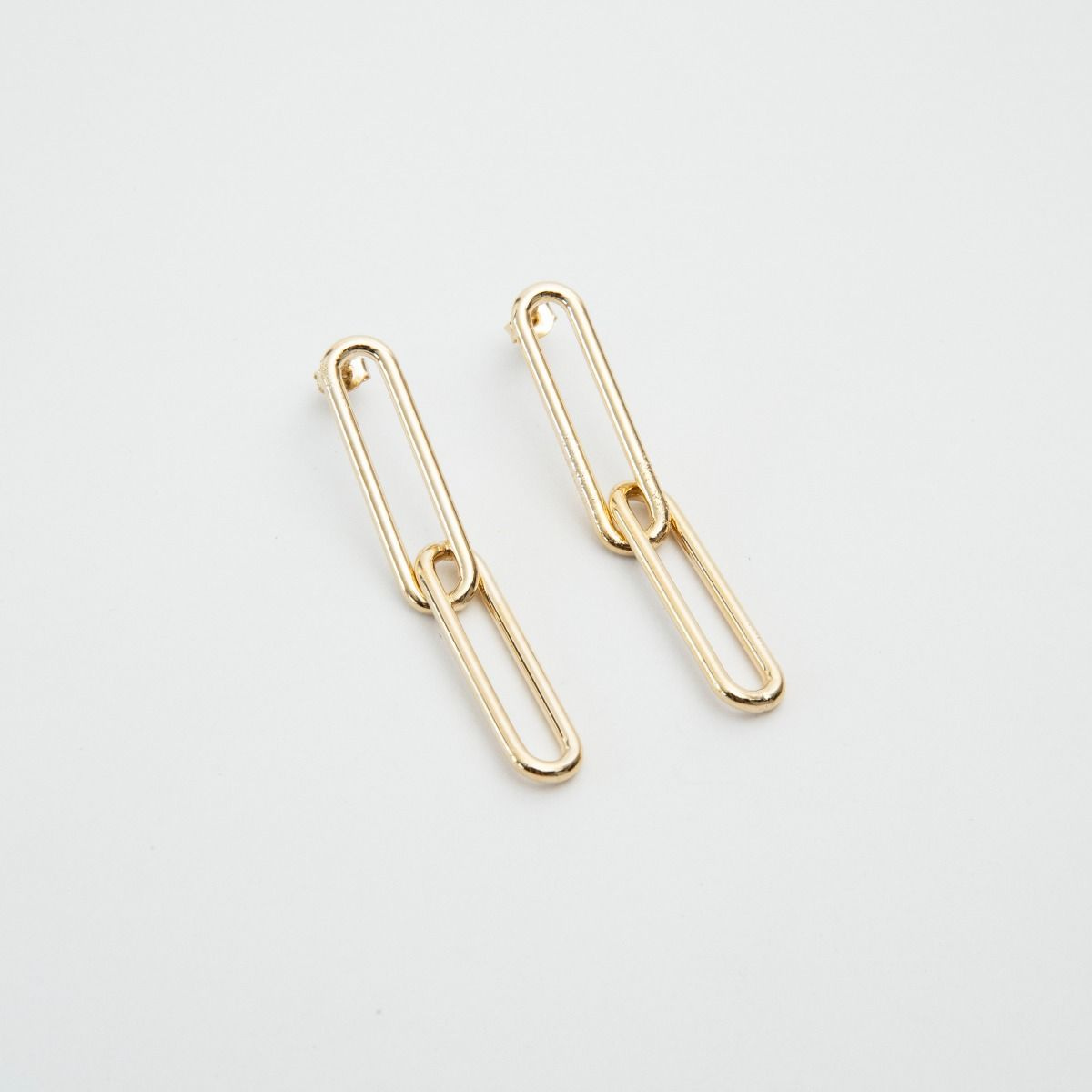 Boucles d'oreilles Tandem plaqué or