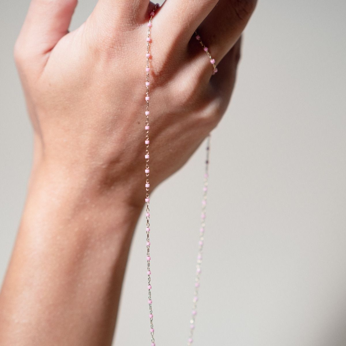 Collier Mahos plaqué or rose