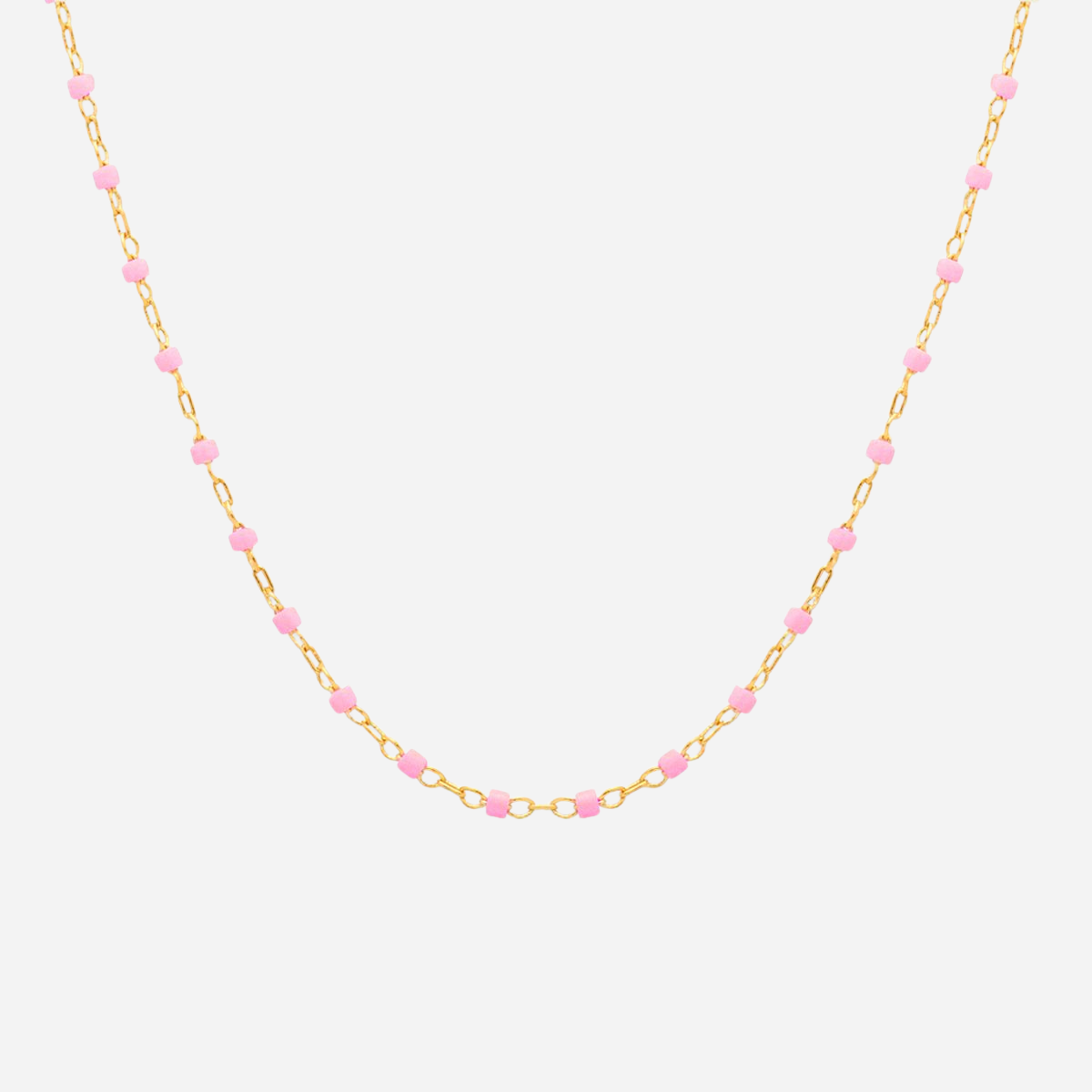 Collier Mahos plaqué or rose