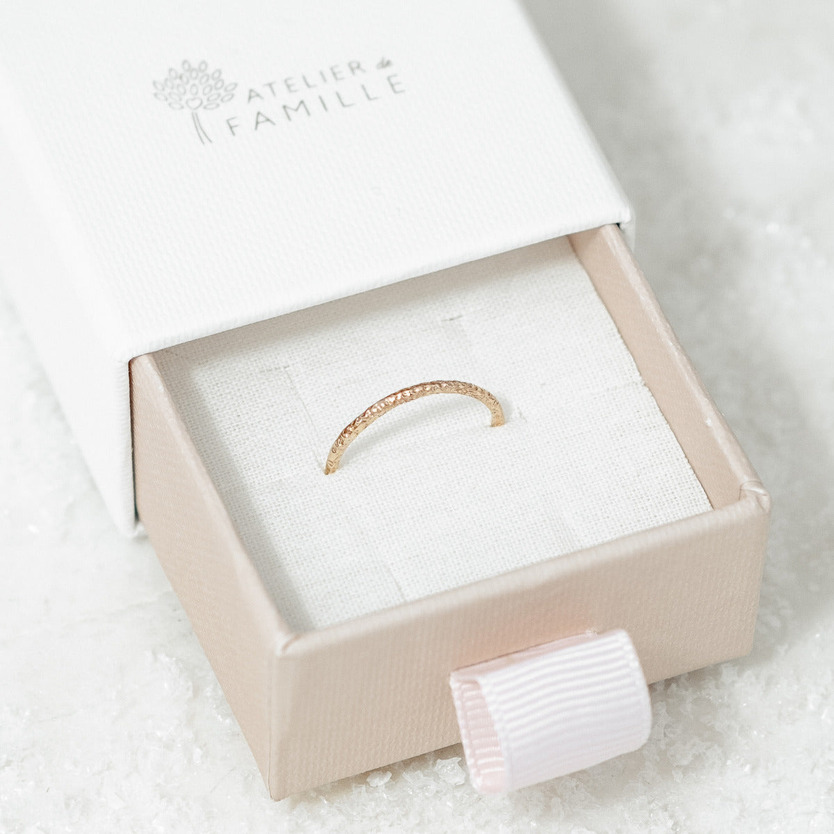 Bague Astrale plaque or
