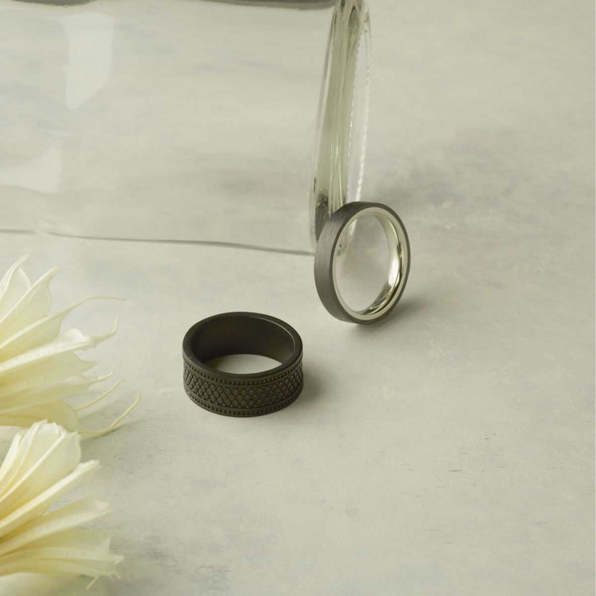 Bague Large Rock Black