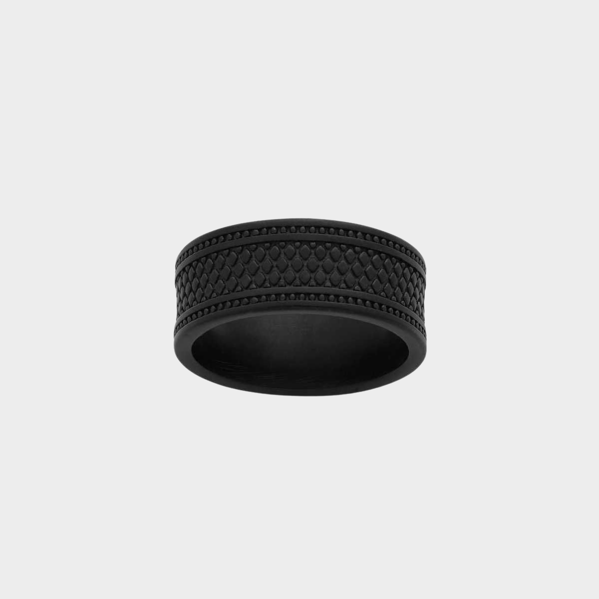 Bague Large Rock Black