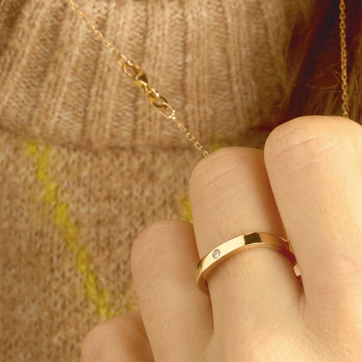 Bague N°4 Pétillante plaqué or