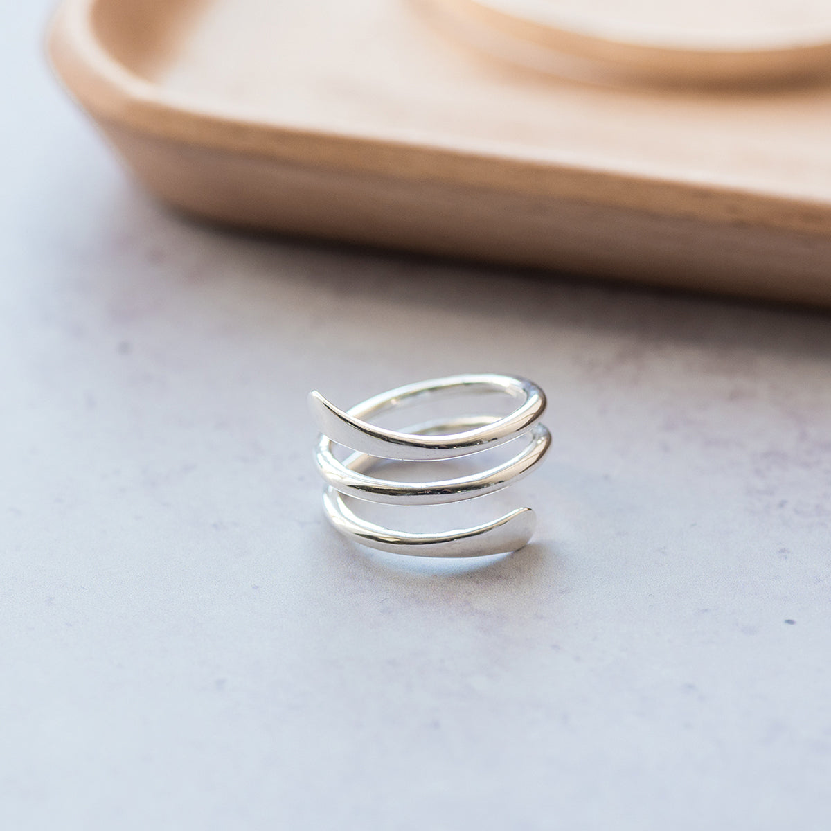 Bague Spirale argent massif