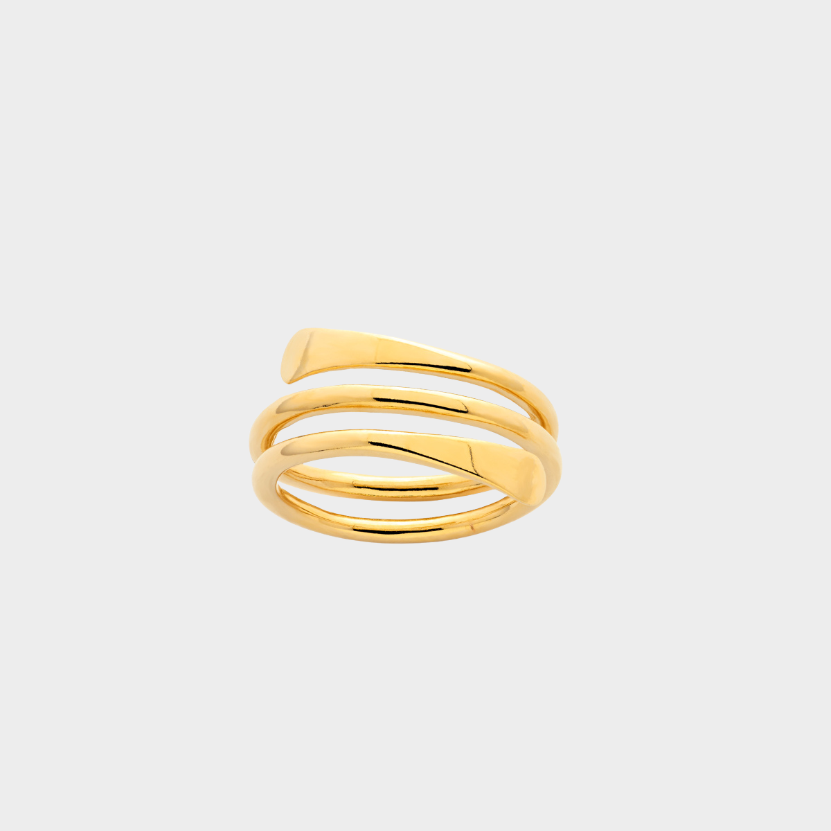 Bague Spirale plaqué or