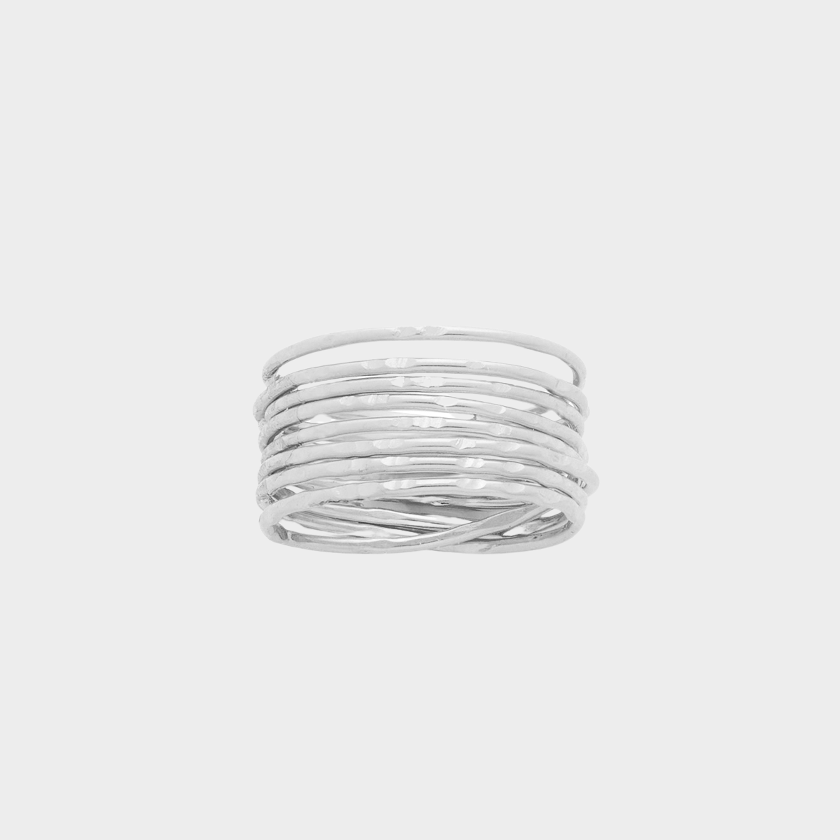 Bague multi anneaux argent