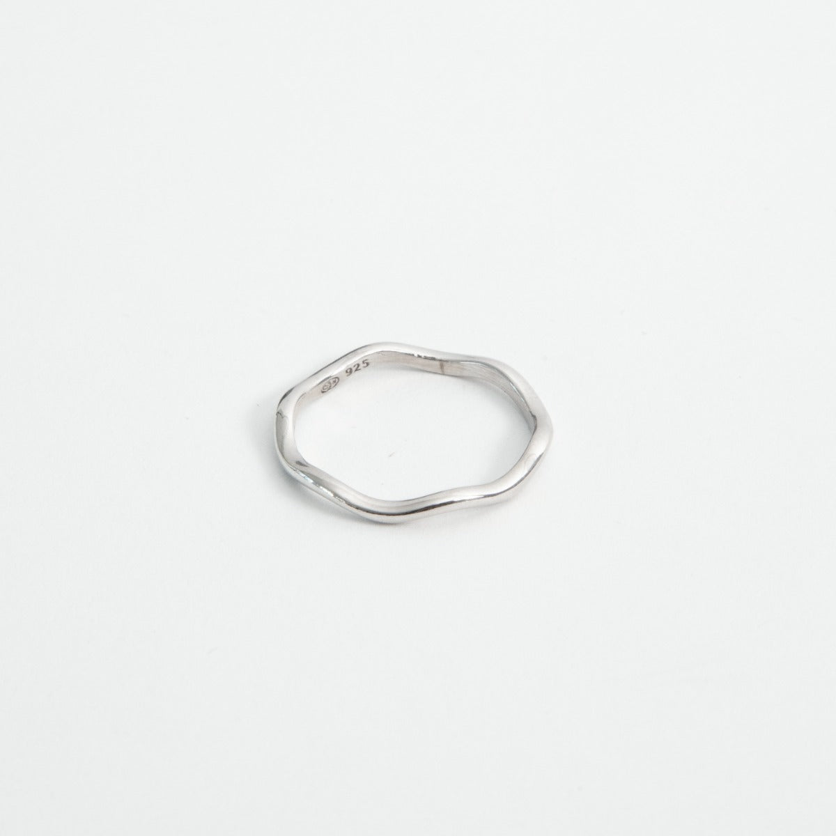 Bague Ondulee argent massif