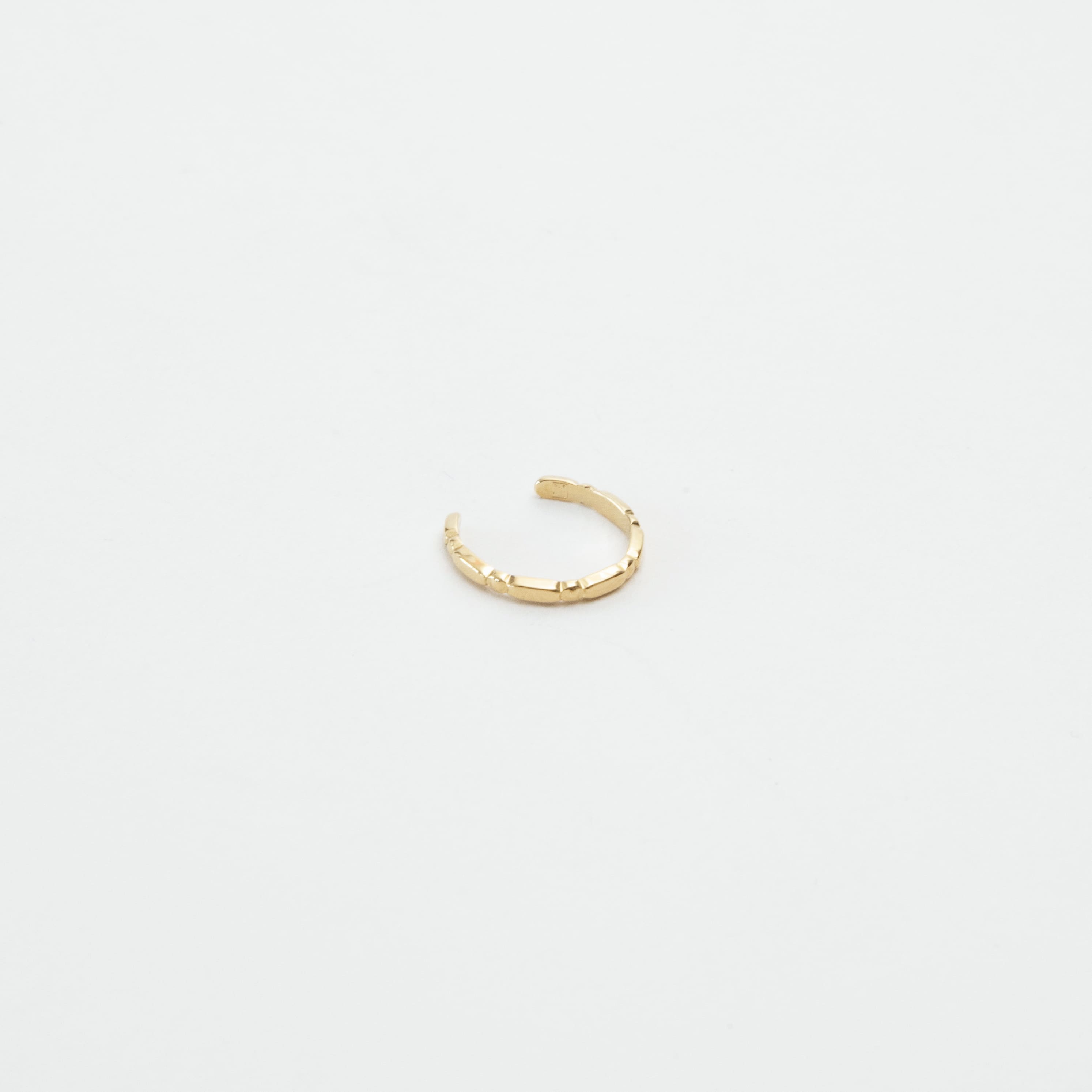 Bijou d'oreille Ear cuff Bambou en plaqué or