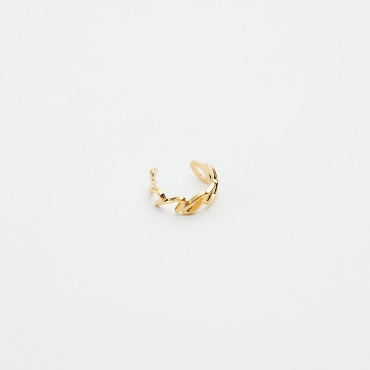 Boucles d'oreilles Ear Cuff Amour Plaqué Or

