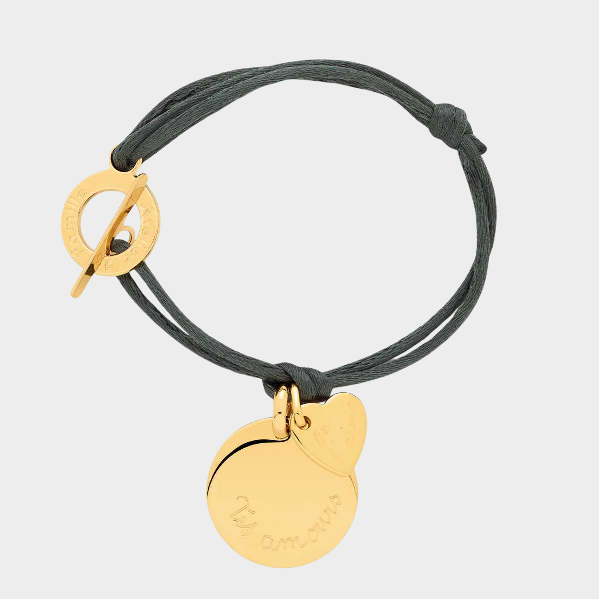 Bracelet 1 breloque 1 mini breloque liées plaqué or