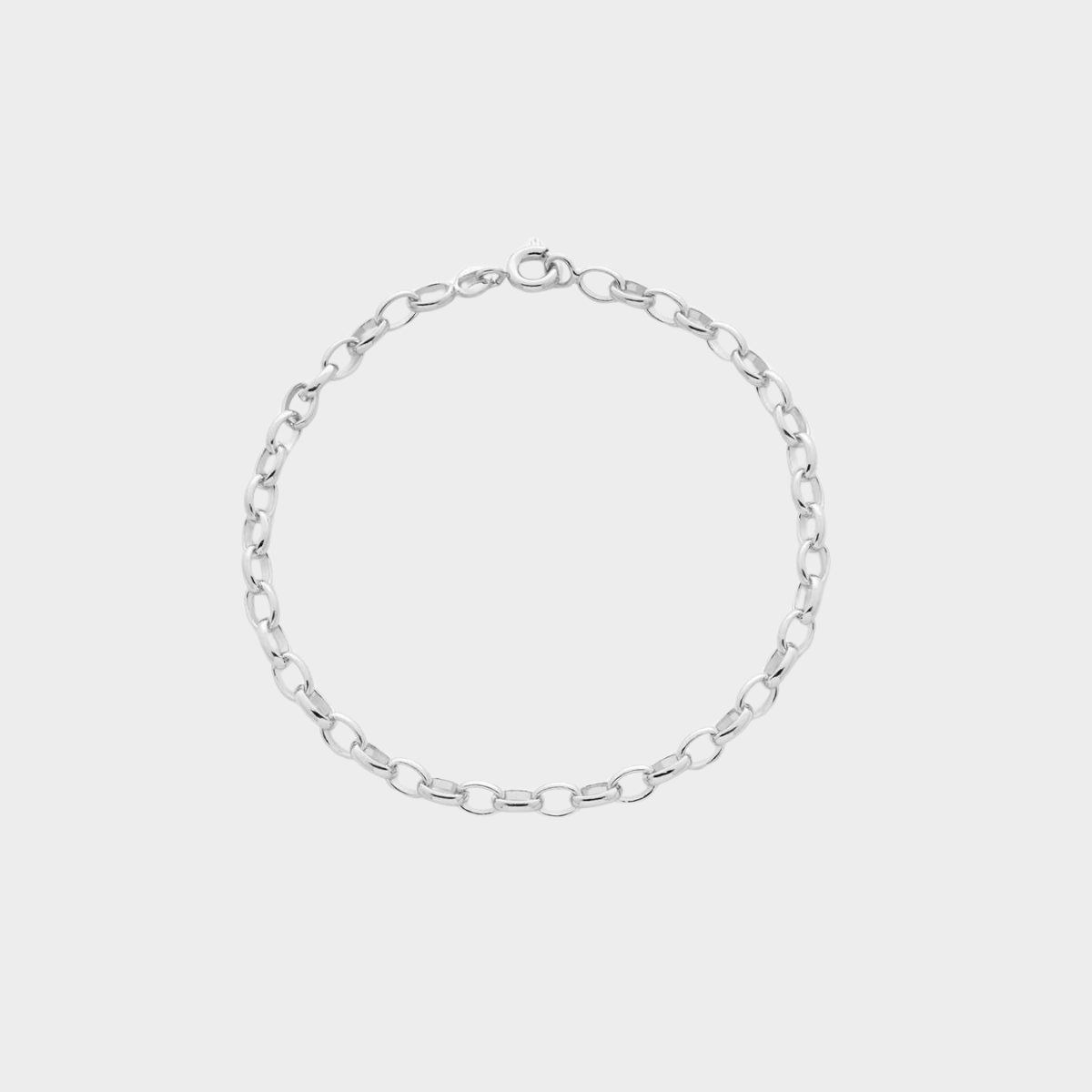 Bracelet chaîne petits maillons argent massif