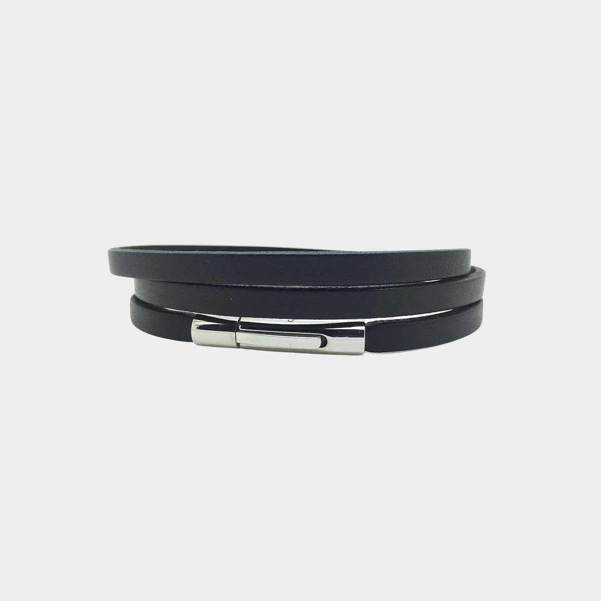 Bracelet classic triple pour homme noir