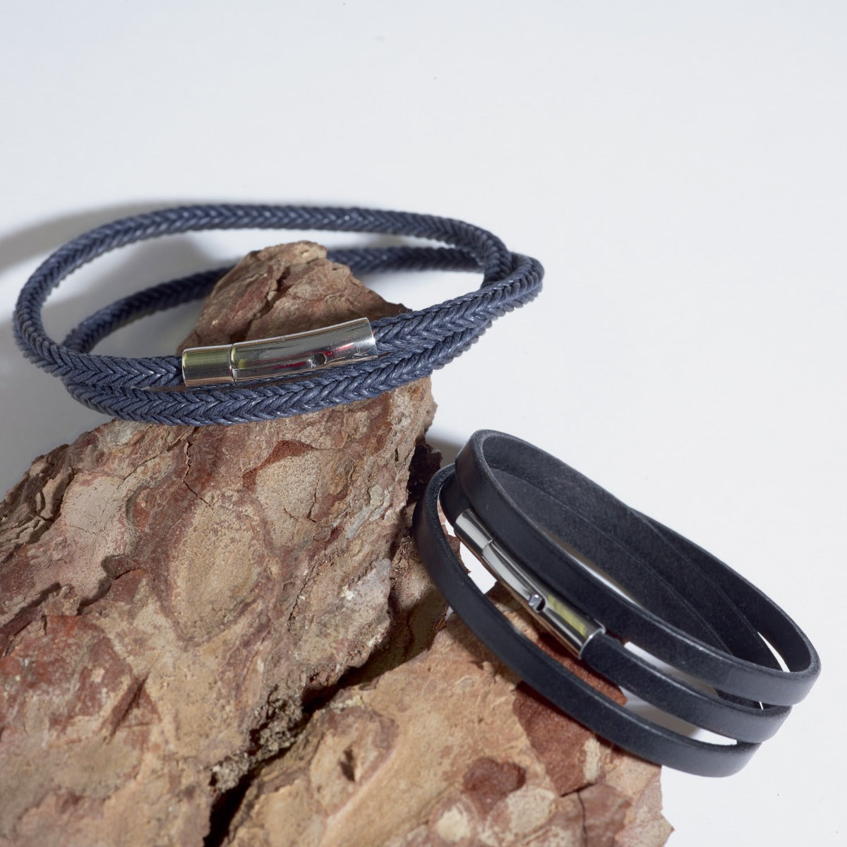 Bracelet classic triple pour homme noir