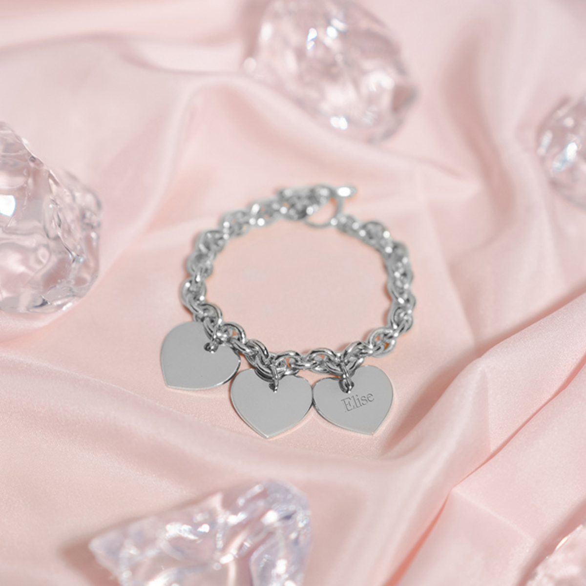 Bracelet Vendôme et breloques à composer argent