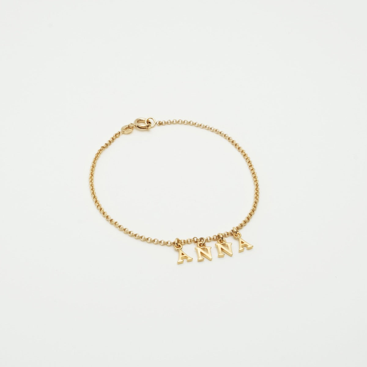 Bracelet Lettres Prénom plaqué or
