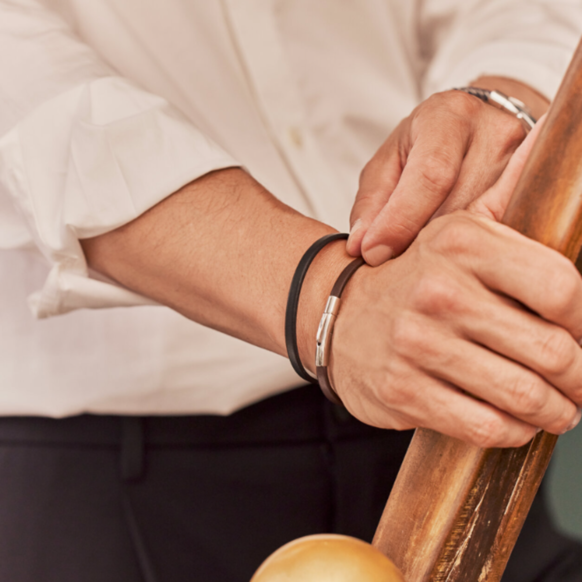 Bracelets homme le Classique noir et marron