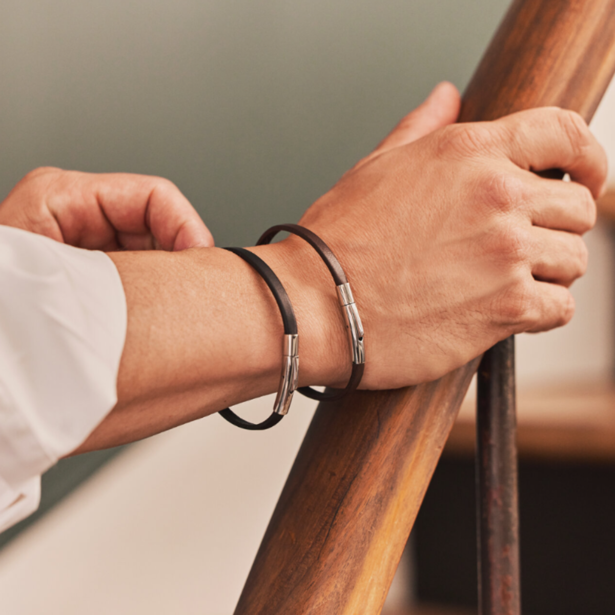 Bracelets homme le Classique noir et marron