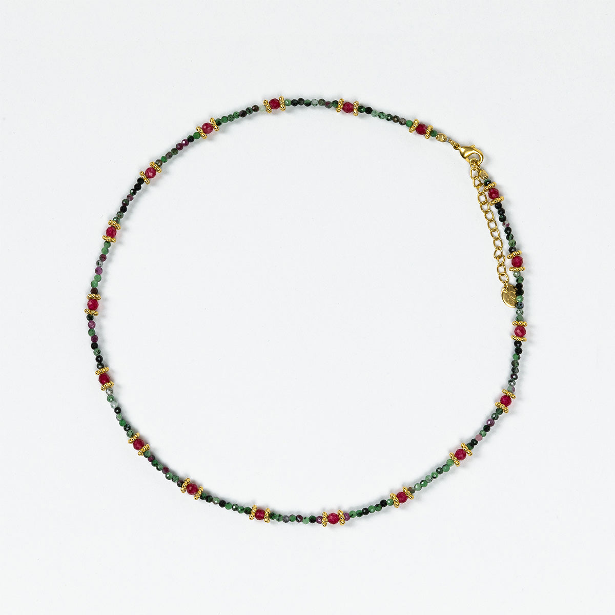 Collier Shakra Jade (rose) et zoïsite