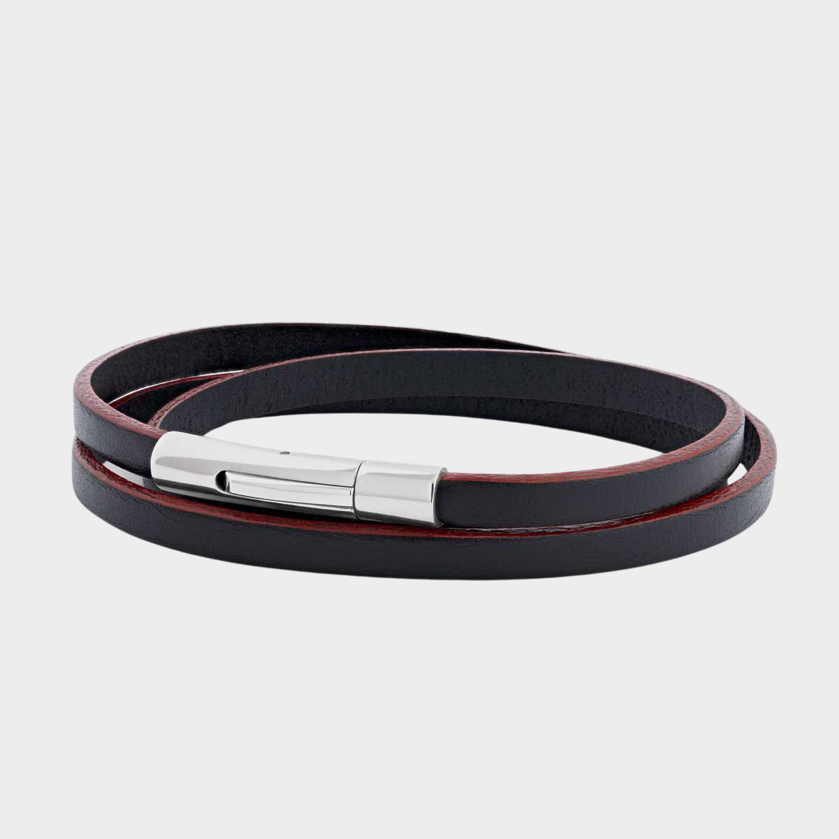 Le Classic triple bicolore noir bord rouge