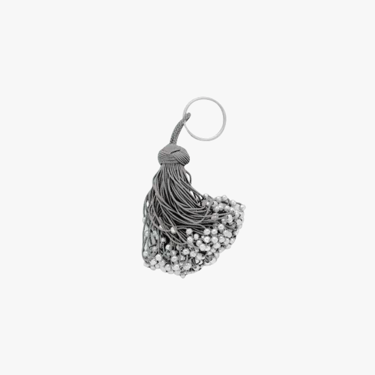 Pompon passementerie gris clair