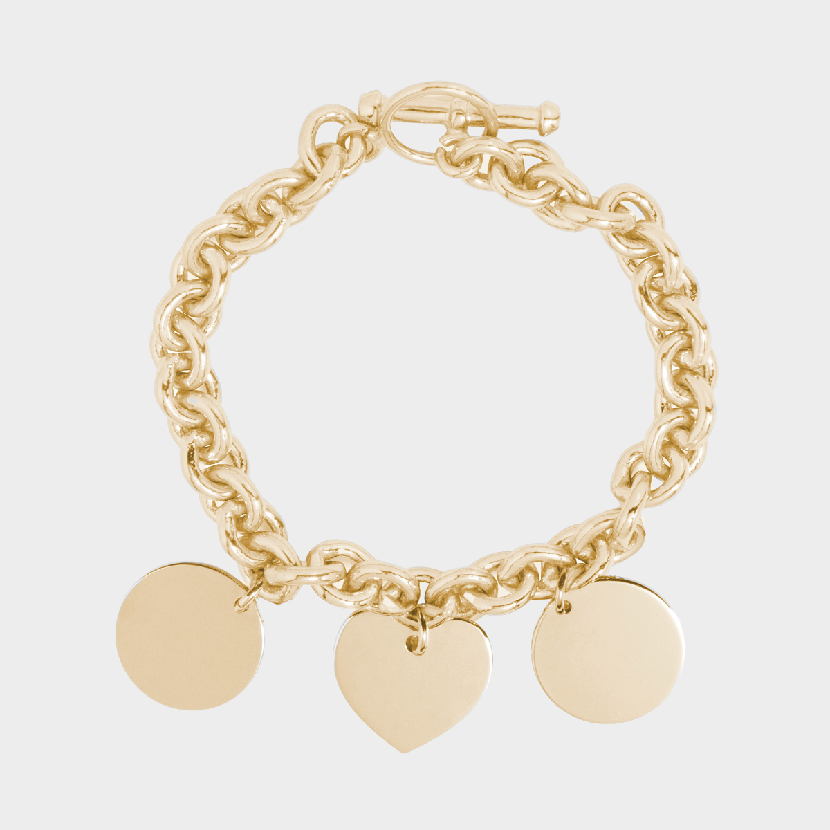 Bracelet Vendôme et breloques à composer plaqué or